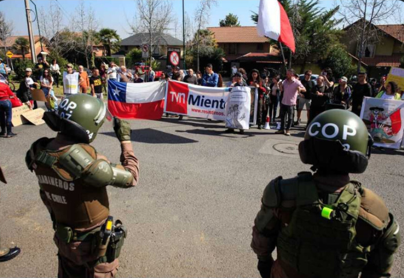 Imponenti proteste in Cile